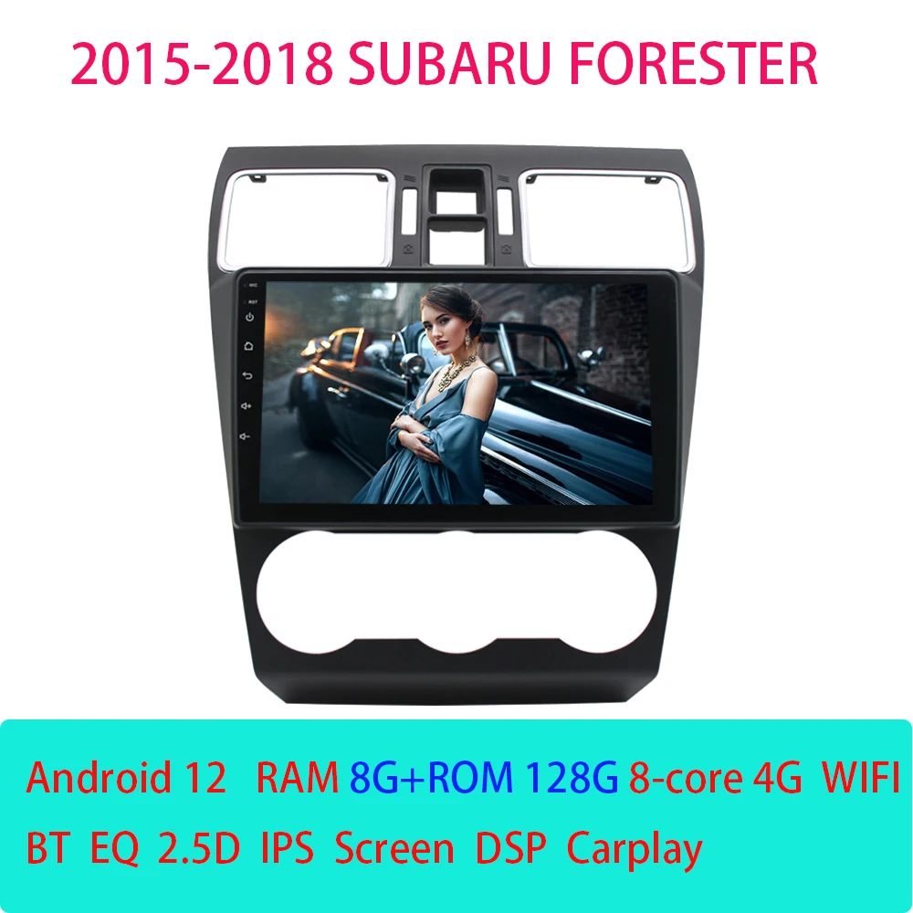 Wireless CarPlay Android12 Auto Car Radio For Subaru Forester 2015