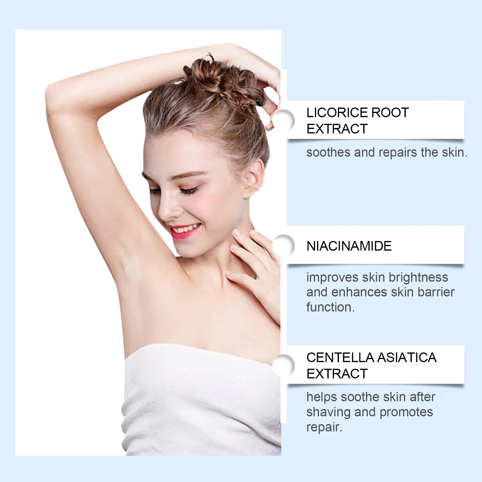 After Shave Moisturizer Protection Roll-On Soothing Hydrating for Armpits Prevent Ingrown Sensitive Skin Care Aftershave Serum
