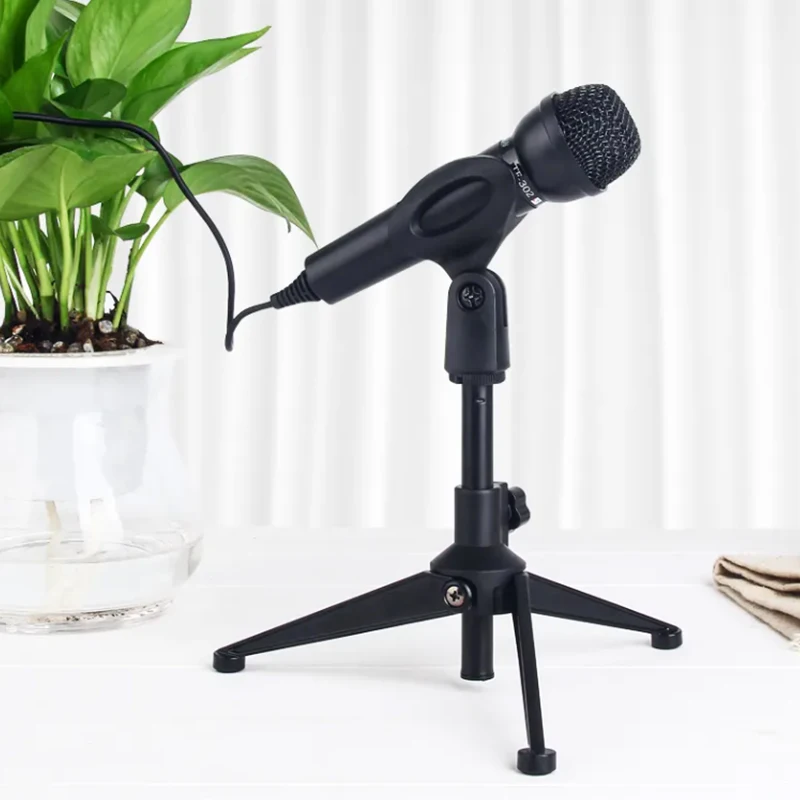 Microphone Stand with Black Telescopic Rotation Stable Base 1CM-2CM-3CM microphone stand