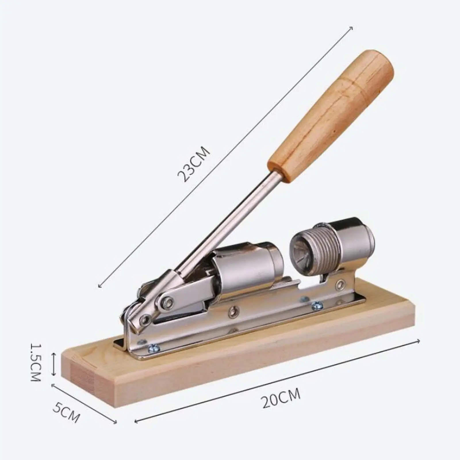 Nutcracker Multifunctional with Wood Base Handle Durable Lightweight Walnuts Open Tool for Almonds Pecan Nuts Walnut Hazelnut