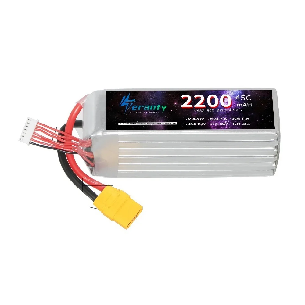 6S 22.2V 2200mAh 45C RC LiPo Battery For RC Airplane Drone Quadrotor Truck Car Remote Control Model Batteries 6S 5