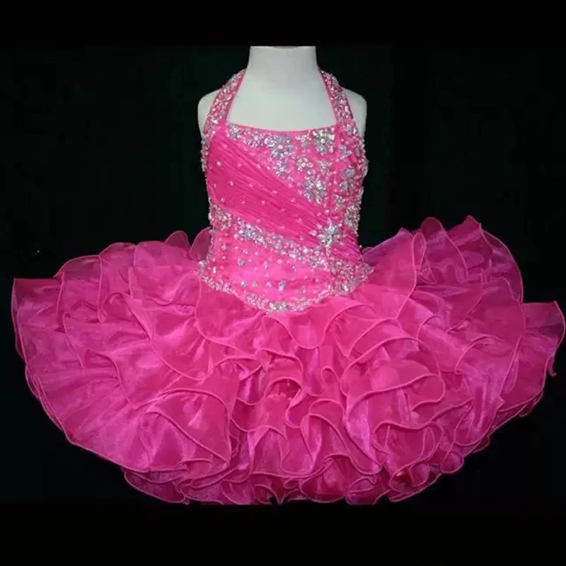 

Glitter Diamonds Pink Child Princess Dress Sparkly Crystals Rhinestones Pearls Beads Beauty Pageant Cute Flower Girl Birthday