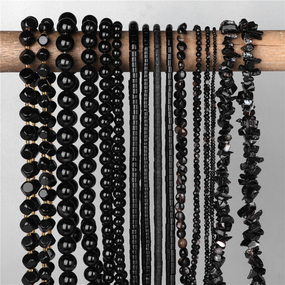 Agate Stretch Bracelet – 9mm Faceted Brown Black White Picture Agate, Protective Crystal Jewelry