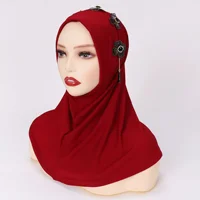 One Piece Amira Muslim Women Hijab Instant Scarf Turban Islamic Pray Hijabs Arabic Headscarf Ramadan Eid Niqab Nikab Head Wrap