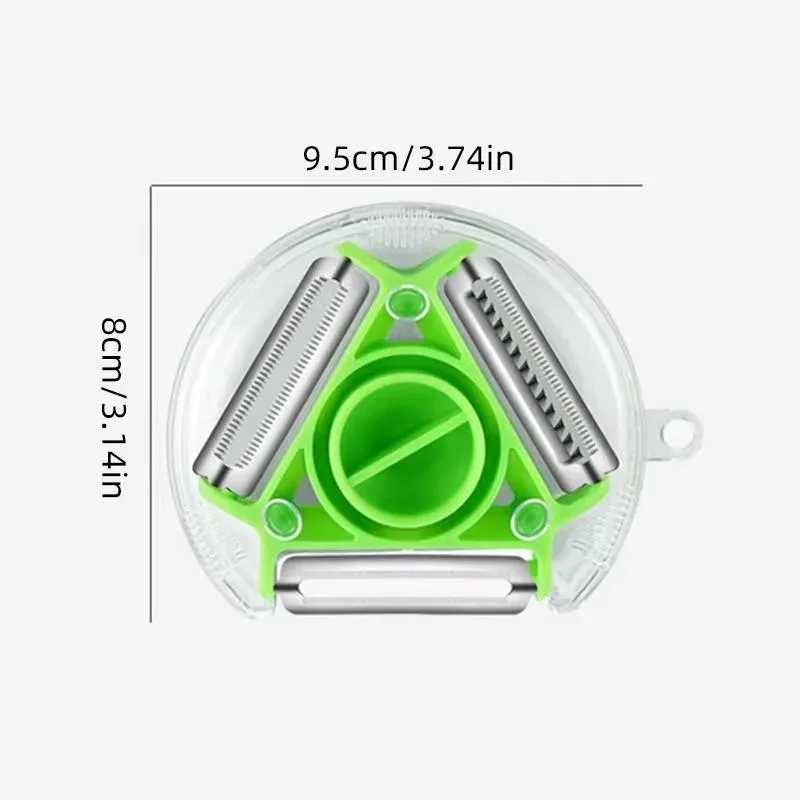 1pc 3 in 1 Magic Trio Peeler Set Slicer Shredder Peeler Cutter Multi Peel Blade Grater for Kitchen Tools Accessories