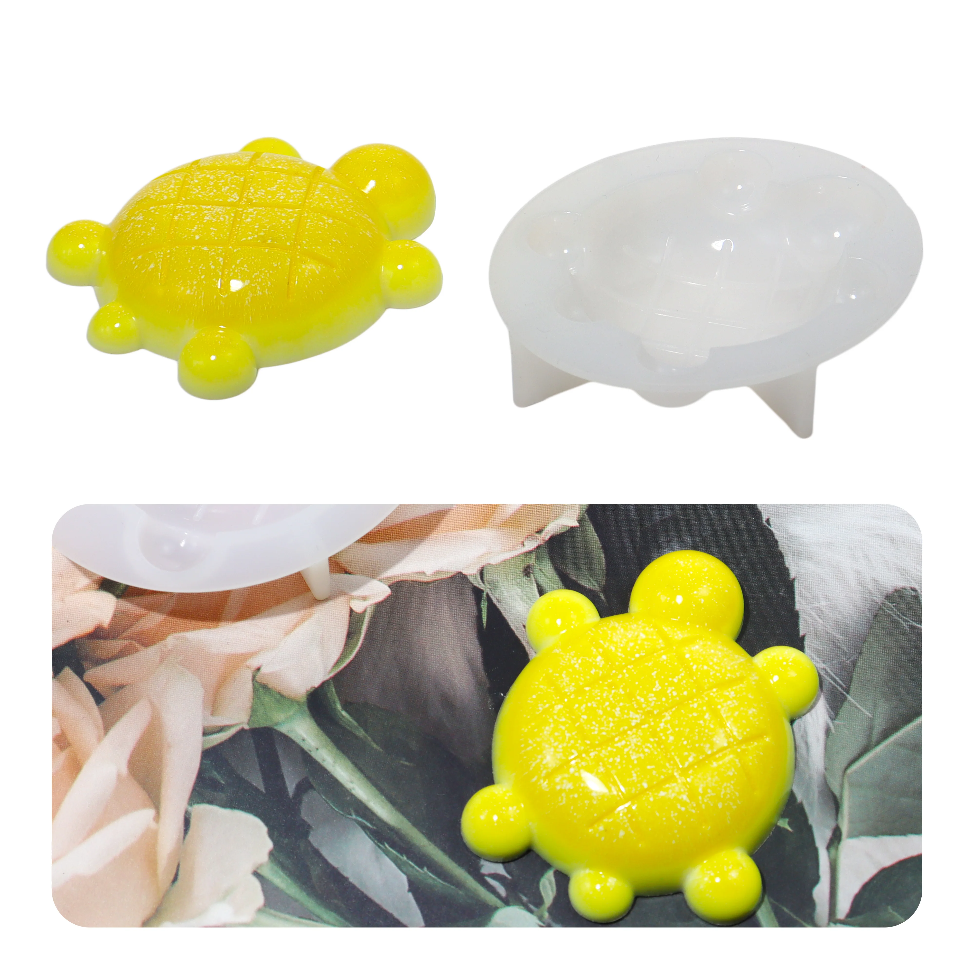 Cute little turtle soap silicone mold
