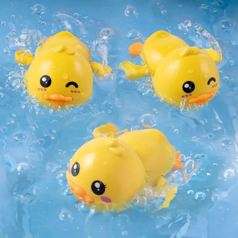 1/2Pcs Baby Bath Toys Swimming duck Bathing Cute Swimming Toy Toddler Pool Beach Classic Toy For Kids Water Playing for Gift 2