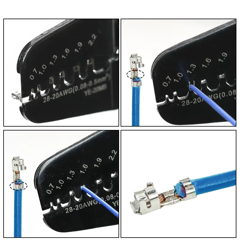 SH1.0/ZH1.5/PH2.0/XH2.54/SM2.54/2510/VH3.96/5557/5559 JAM Molex Tyco JST DuPont 터미널 플라이어용 YE-12MB/20MB 압착 도구