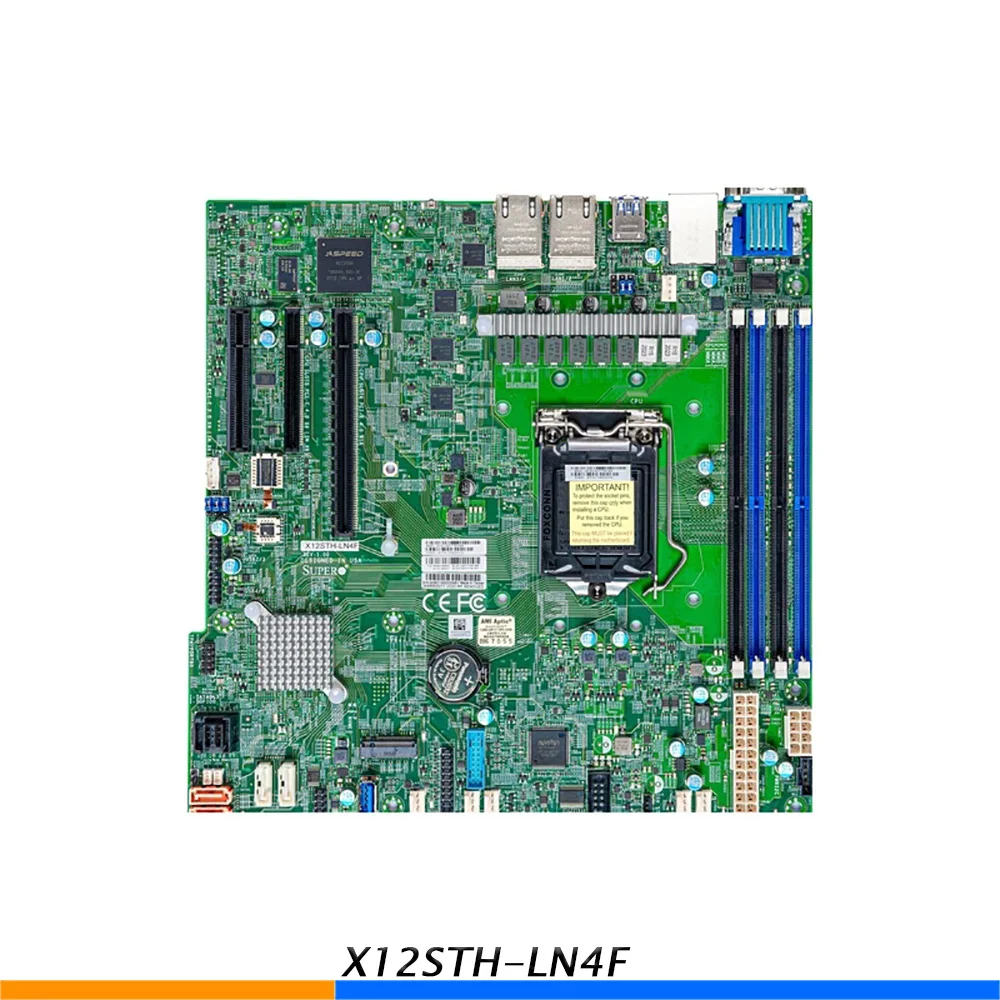 X12STH LN4F Server Motherboard For Supermicro C256 Support E 2300 E 2388 High Quality