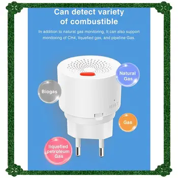 24-Hour Delivery 2X Zigbee Natural Gas Sensor Combustible Household Smart LPG Gas Leakage Alarm Detector Fire Security Protectio 1
