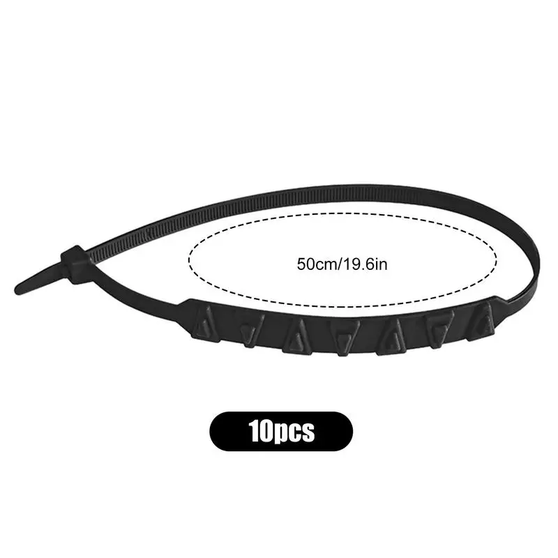 10PCS Anti Skid Trucks Snow wheel Chains Adjustable Anti Skid Tire Chains Set Zip Universal Tire Cable Belts for Snow Mud Sand images - 6