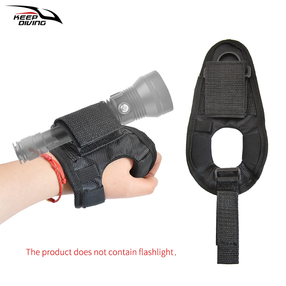 Scuba diving flashlight sleeve Soft Neoprene Hand Arm Mount Wrist Strap