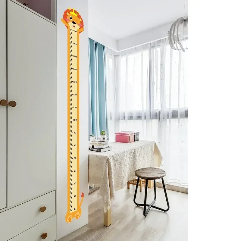 1pc Cartoon Animals Height Measure Wall Sticker Giraffe Wallpaper for Kids Room Nursery Child Growth Ruler Growth Chart