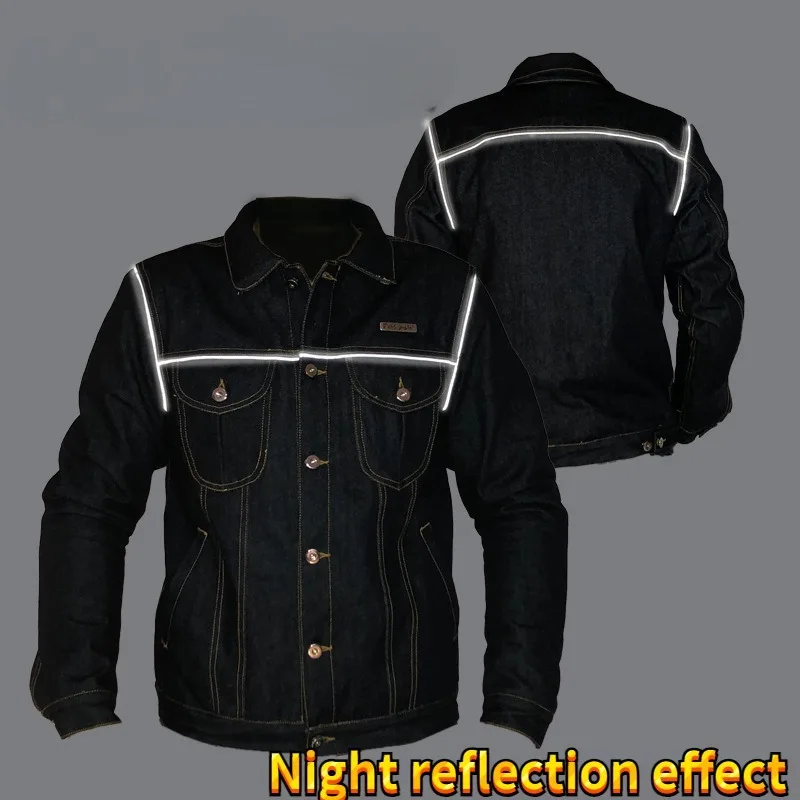 Spring and Autumn Motorcycle Cowboy Racing Suit Motorcycle Jacket Windbreak Leisure Retro Knight Jacket Matching Protection