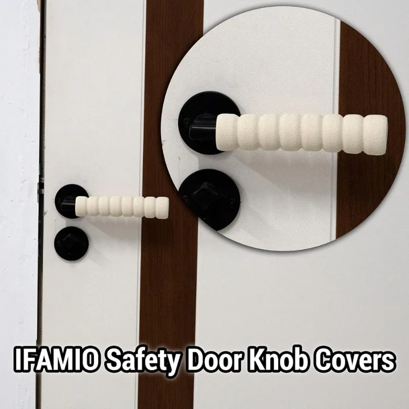 High-Quality Anti-Static Door Handle Protective Cover Made of Dense EVA Foam with Spiral Design Improves Safety Grip Reusable