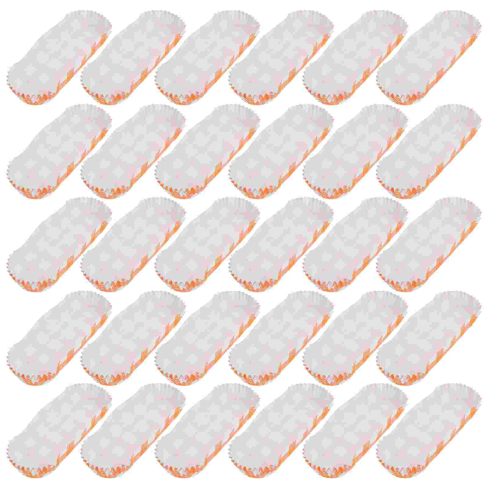 100 Pcs Paper Hot Dog Tray Wrappers Holders Fried Food Boats Snack Container Snacks Trays Burgers