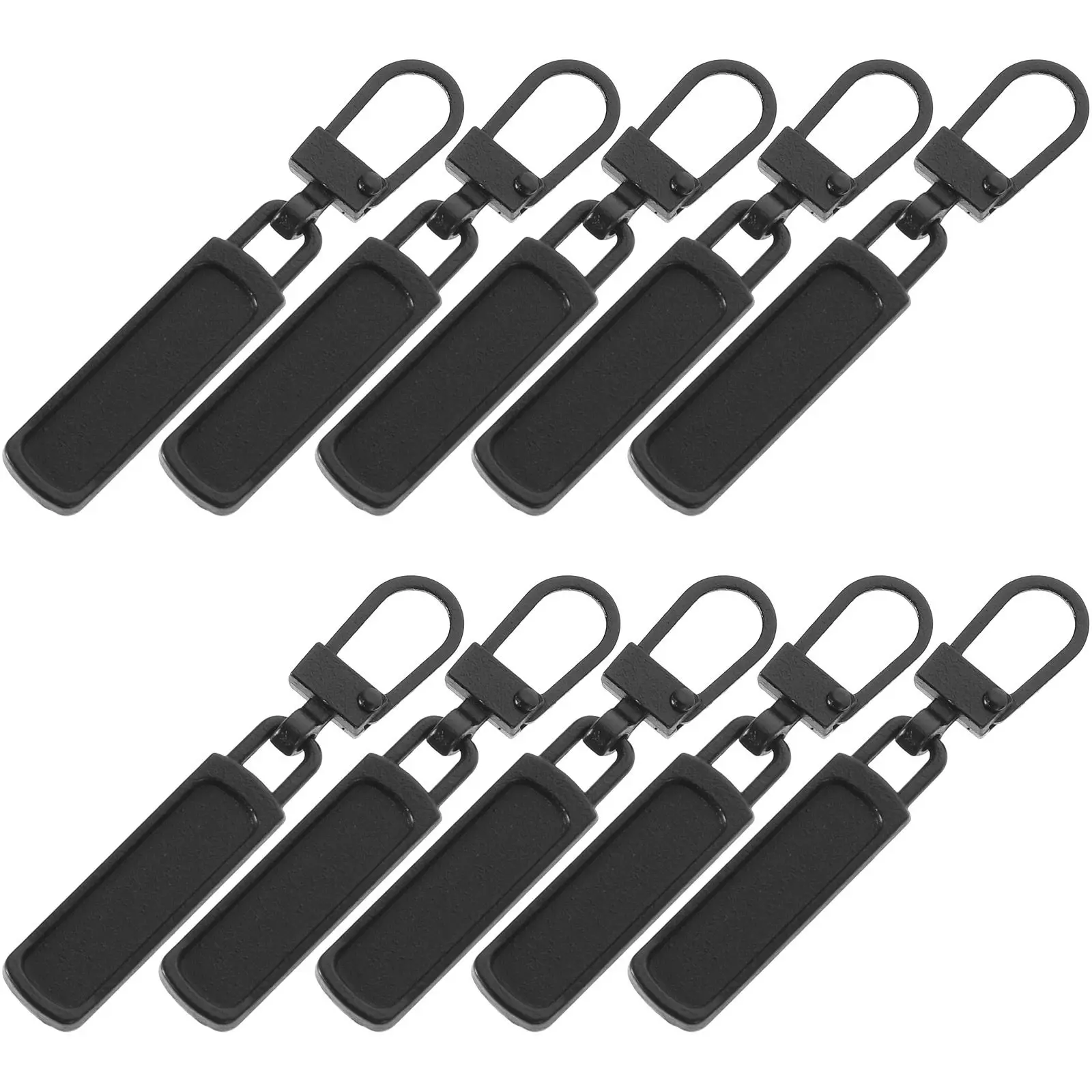 10Pcs 지퍼 손잡이 분리형 금속 교체 슬라이더 수리 키트 (자켓, 배낭, 의류, 신발용)