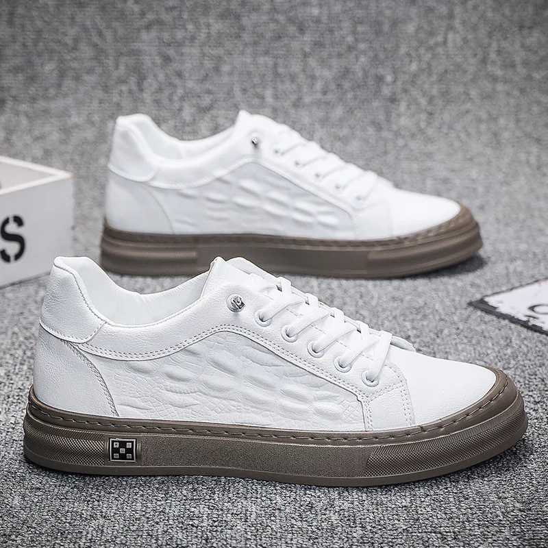 

Classic Sneakers Shoes Leather Men Shoes Fashion Breathable Non-slip Sweat-absorbent Flat Shoes Spring Summer Male Sneakers