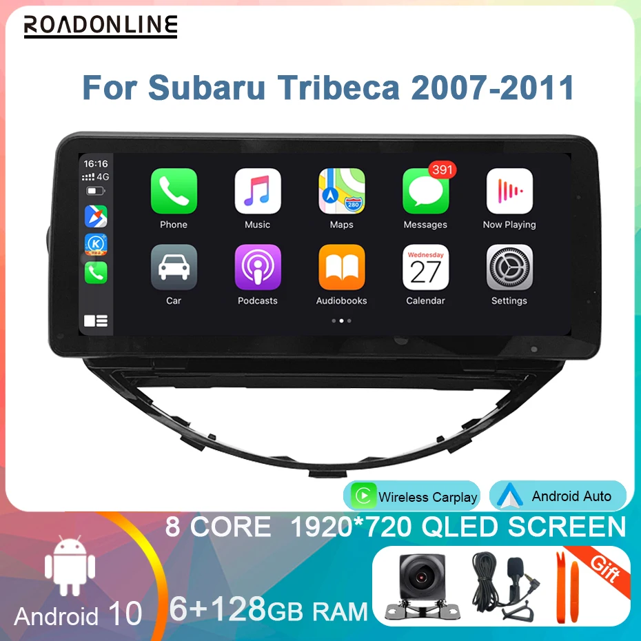 12.3" 6+128G Android 10 Car Multimedia For Subaru Tribeca 2007 2011