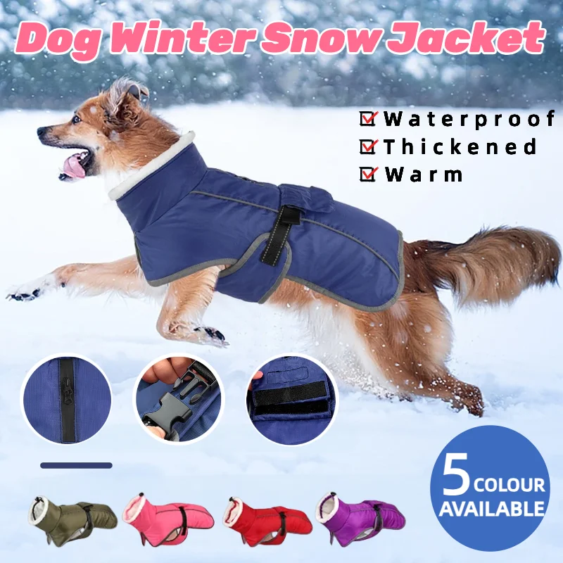 

Dogs Clothes Warm Large Dog Jacket Winter Pet Ropa Para Perros Ubranie Dla Psa Abrigo Perro Manteau Pour Chien Honden Kleding