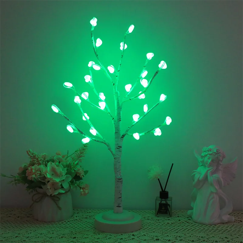 

Night Light,Tabletop Tree Lamp,USB or Battery Powered LED Lights for Bedroom,Home,Party Decor,as Gift Easter