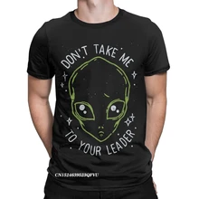 T shirt pour homme, Vintage, avec le film "not Take Me To Your Leader", Harajuku, Alien, Manga