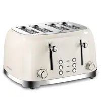 4 Slice Wide Slot Bread Toaster Good Motor To Bake Evenly Reheat 7 Level Shade Toaster 1