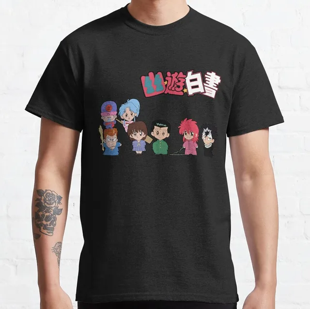 Mini Yu Yu Hakusho Title Chibi Cute Characters T-Shirt: Your Perfect Summer Clothing!