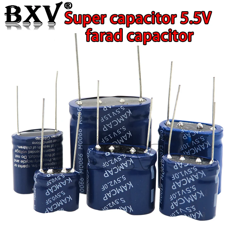 1Pcs Super Capacitor Farad Capacitor Combination Type 5.5V 0.5F 1F 2F 3.5F 4F 5F 7.5F 10F 15F New