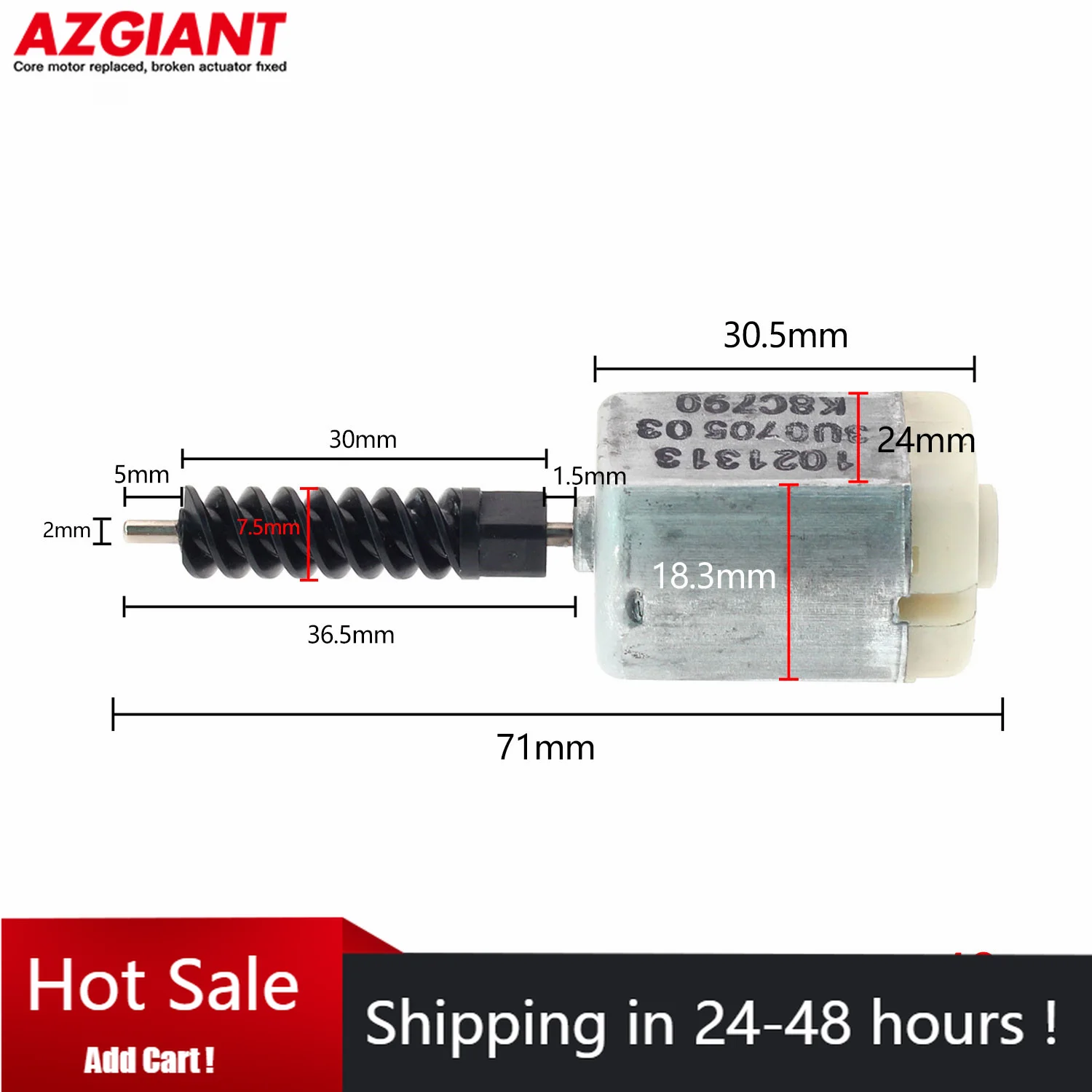 

Original L&R Car Door Lock FC280 Boot Motor for SUZUKI SX4 Swift Nazda MX-5 2009-2012 for Yamaha Snowmobile DC 12V Servo 1021313