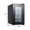 Wine Cooler 8 Bottles Refrigerator Wine Cabinet 22L Fridge Freestanding 1