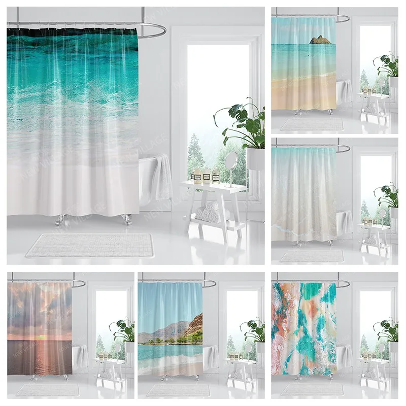 

Waterproof fabric shower curtains Bathroom curtain accessories Bath curtain for shower 180x200cm 240*200 anime boho decoration