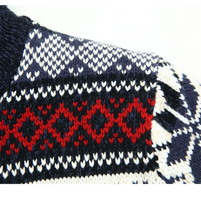 2021 Winter Sweater Male Thicken Fleece Men Cardigan Cotton Knitted Jacquard Men's Sweater coat Size S -3XL 4