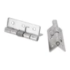2pcs Self Closing Stainless Steel Silver Spring Door Hinge Hardware 1/1.5/2/2.5/3Inch Household Hardware 4