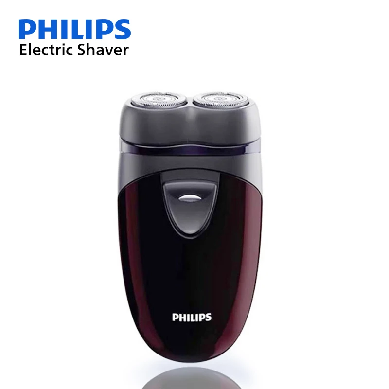 Philips Electric Shaver PQ206 Battery Power Mini Size Portable Beard Trimmer Men's Grooming Double Cutter Head Floating Razor