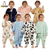 MICHLEY Cartoon Flannel Children Baby Sleeping Bag Sack Warm Winter Clothes Toddler  Sleepsack Pajamas For Girls Boys Kids 1-6T 1