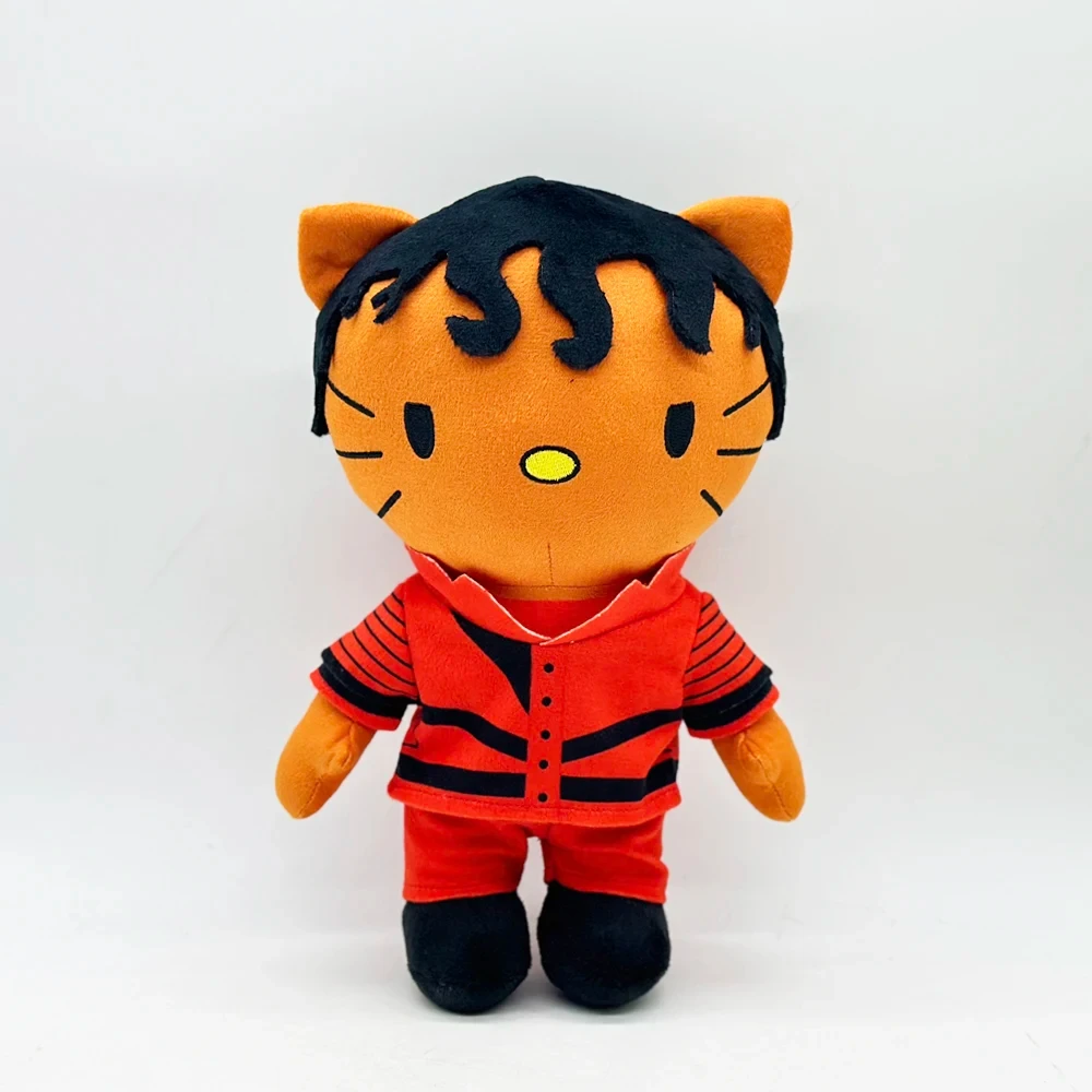Hello Kitty Michael Jackson With Red Complete Set Clothes Plush Doll Figure Stuffed Toy Cute Boy Girls Fans Collect Gifts