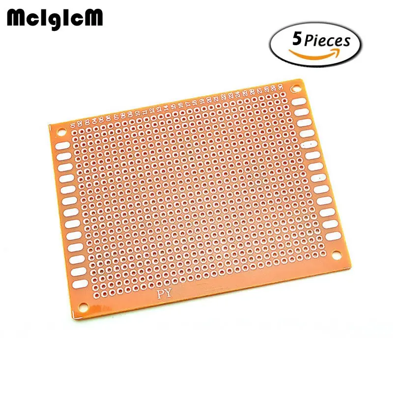 DIY 시제품 종이 PCB 범용 실험 매트릭스 회로 기판, 7x9cm, 7x9, 100 개