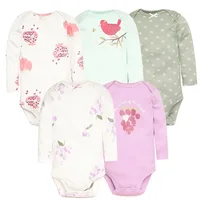 Newborn Baby Bodysuits Long Sleeve Baby Girl Jumpsuit 2023 Unisex 5-pack Cotton Baby Boy Clothes Cartoon Infantil Clothing 1