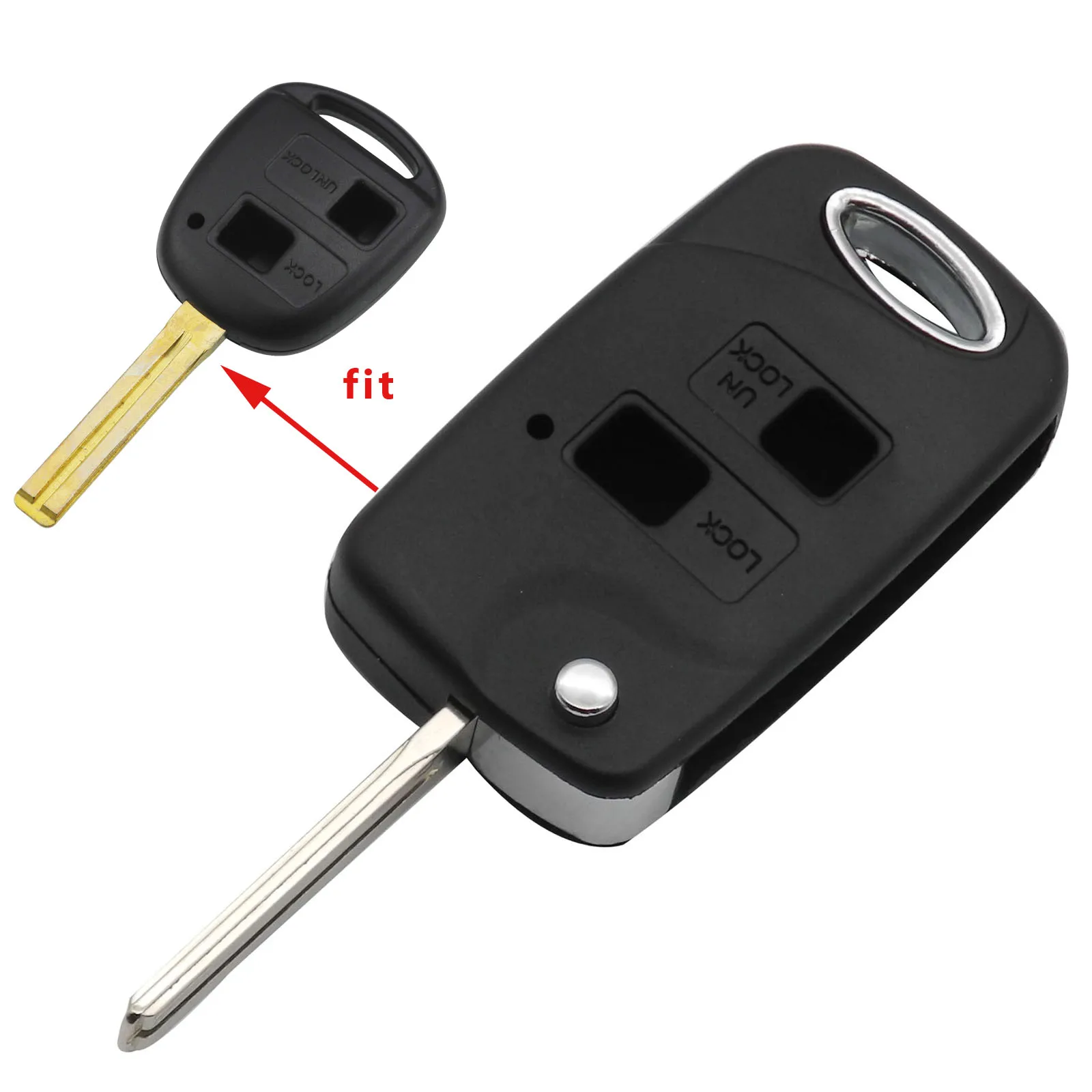 Enhanced Remote Car Key Shell with TOY43 Blade