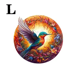 Enchanted Peacock Mandala Wooden Jigsaw Puzzle - Perfect Gift for Holidays and Celebrations (M148-L)