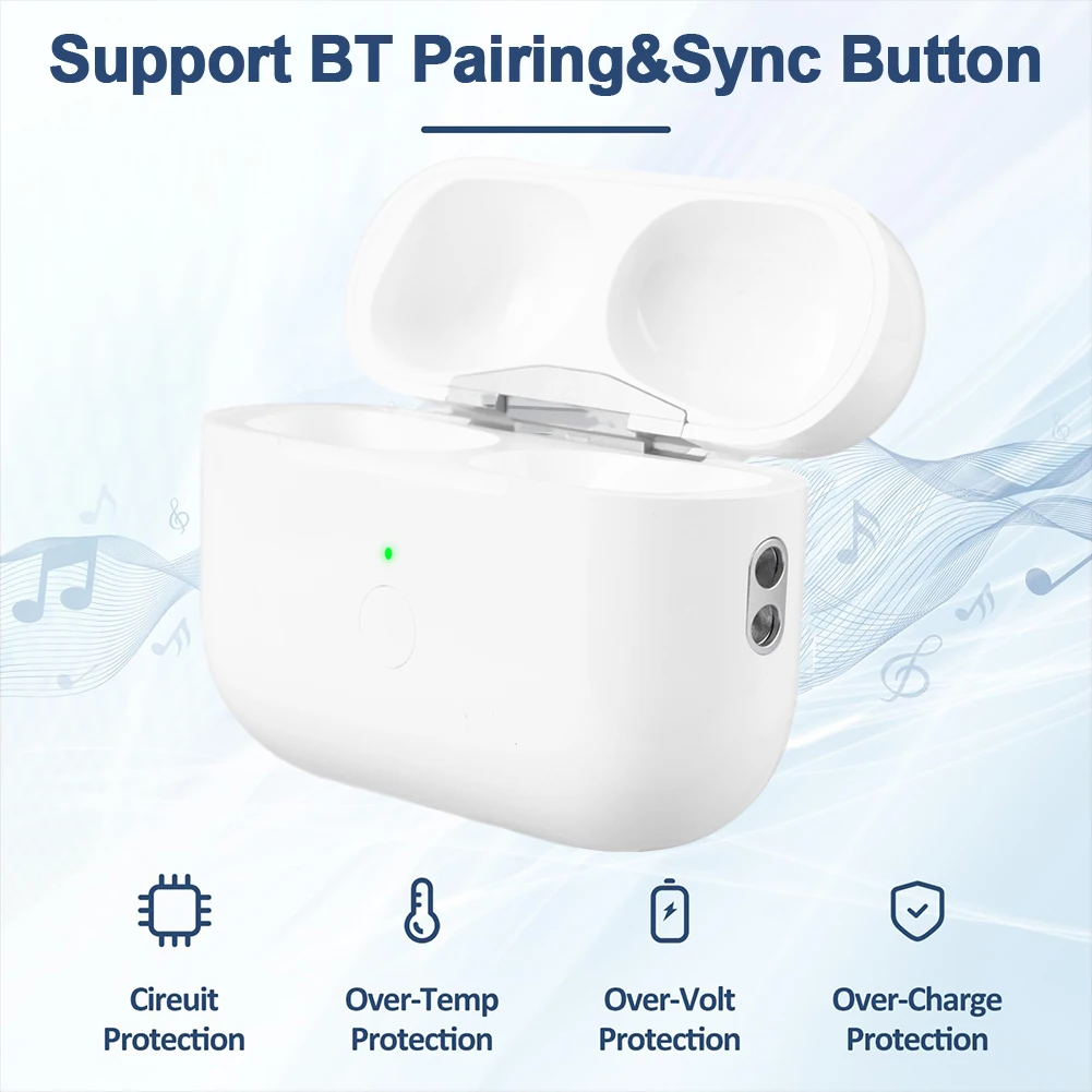 Wireless Charging Case with Bluetooth Pairing Button - 450mAh