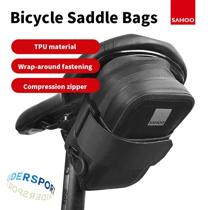 

SAHOO Shark Tiger TPU bike bag cycling equipment accessories cycling tools tail bag saddle bag