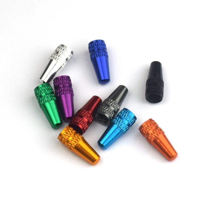 thumbnail image 2 of X Autohaux 2pcs Aluminum Alloy Valve Caps French Type Valve Tire Dust Covers For Bicycle Mountain Bike Road Bike MTB 2 of 11