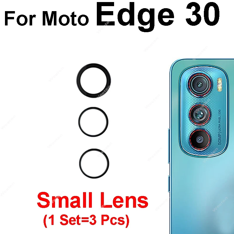 Rear Camera Glass Lens Replacement with Adhesive for Motorola Moto Edge Series