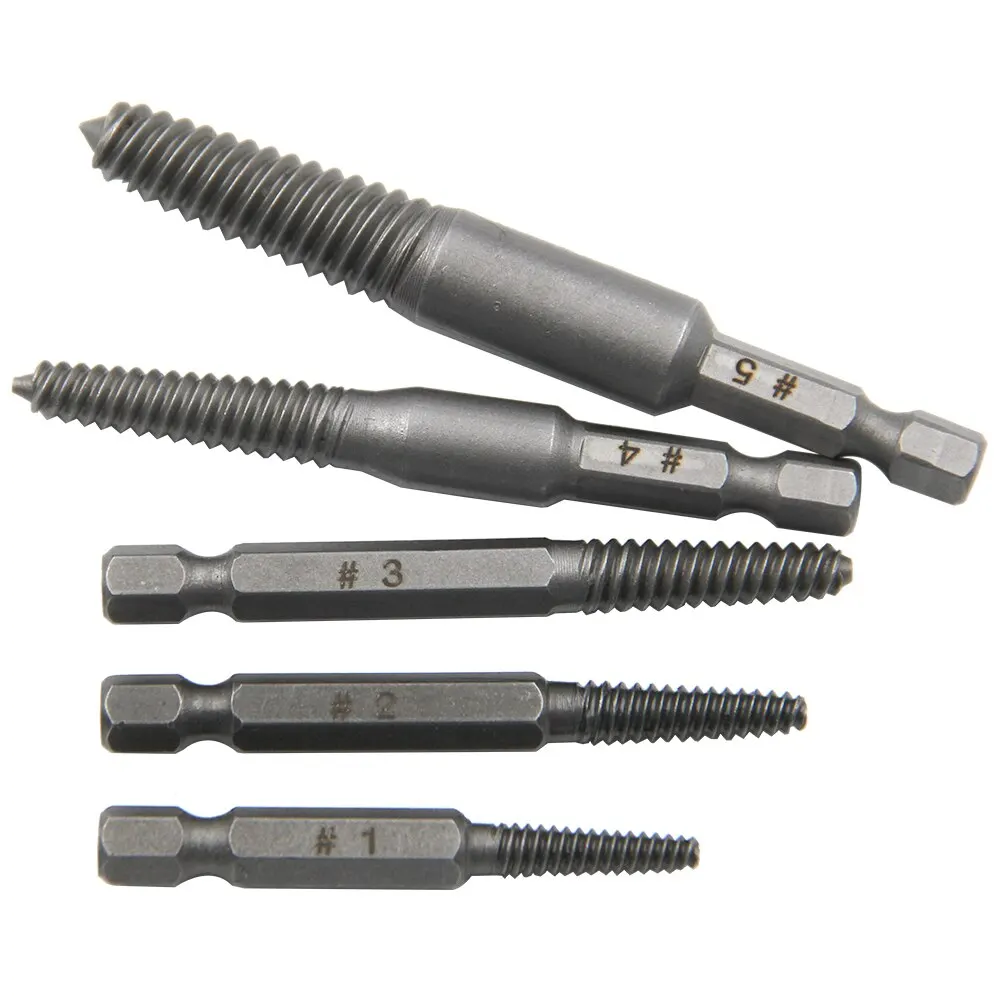 10pc Hexagonal Shank Broken Head Screw Extractor Screw Broken Head Screwdriver for Taking out Electric Drill Tool Set BEST SELLERS