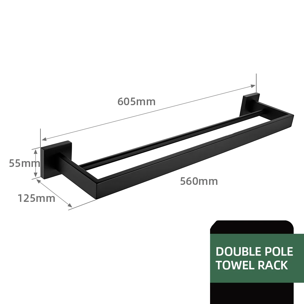 Double towel bar 560