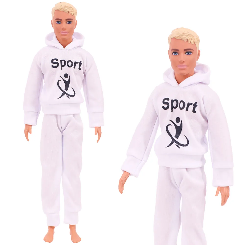 Handmade Ken Doll Clothes T-shirt + Trousers For Barbie Dress Accessories Fashion Daily Clothing Toys For Gils Birthday Gift 2