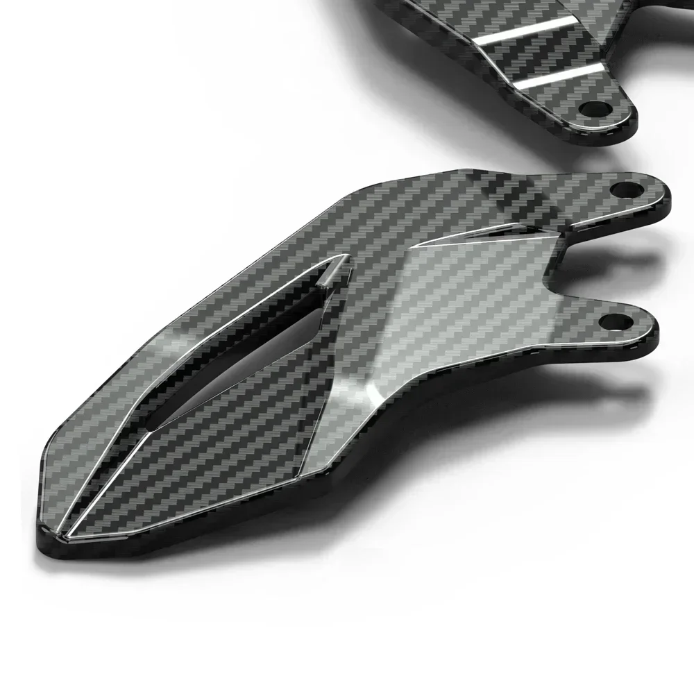 For Yamaha R7-Motorcycle Foot Pedal Heel Guard Plates Decoration Carbon-look