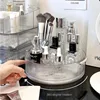 360 Degree Rotating Plastic Storage Tray Cosmetic Storage Box Makeup Organizer Storage Baskets Kitchen Organizer Serving Tray 2